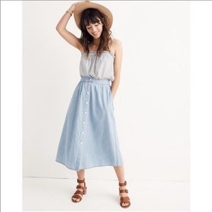 Palisade button down skirt